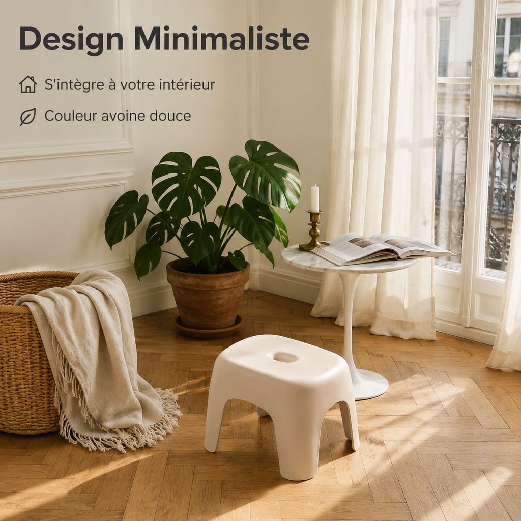 Tabouret multifonction en plastique antidérapant