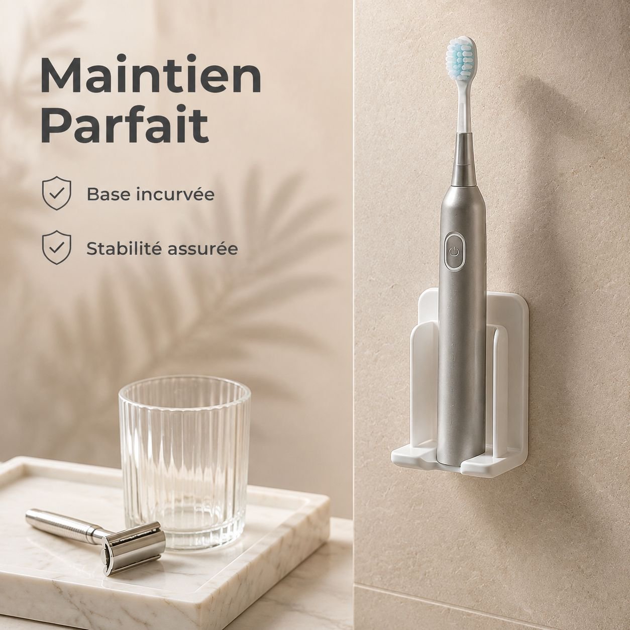 Porte-brosse à dents sans perçage