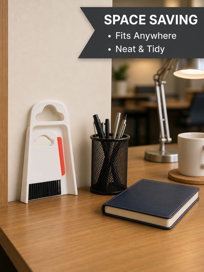 Mini Broom and Dustpan Set Household Desktop Cleaning Kit