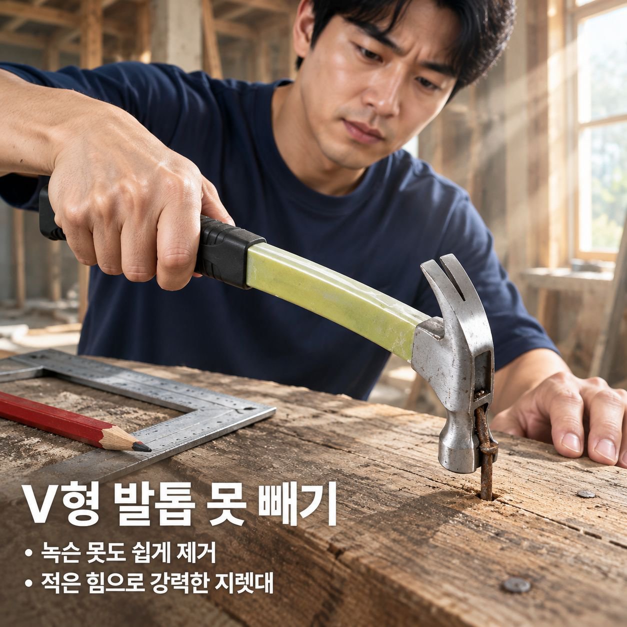 림 보호 기능이 있는 연장형 자석 팁 장도리