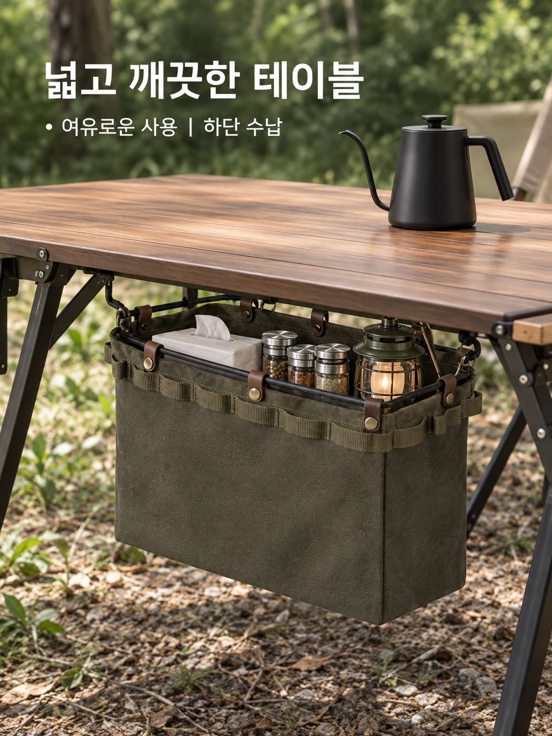 휴대용 접이식 테이블용 캔버스 수납 가방