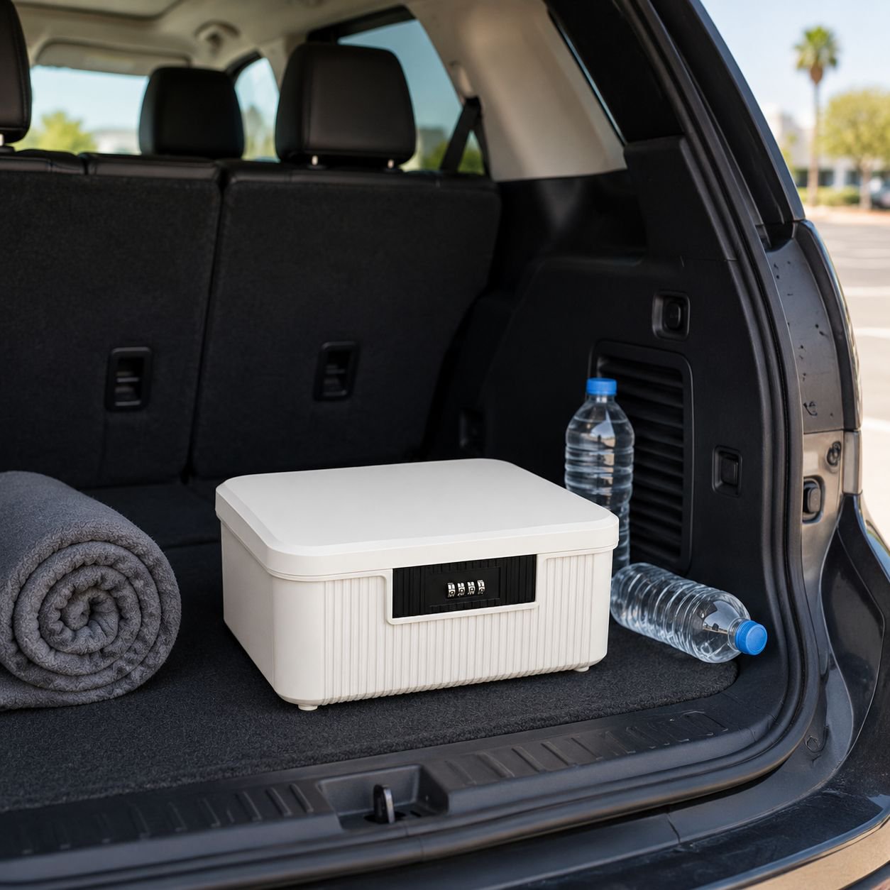 Large Capacity Password Storage Box for Vehicles with Lock
