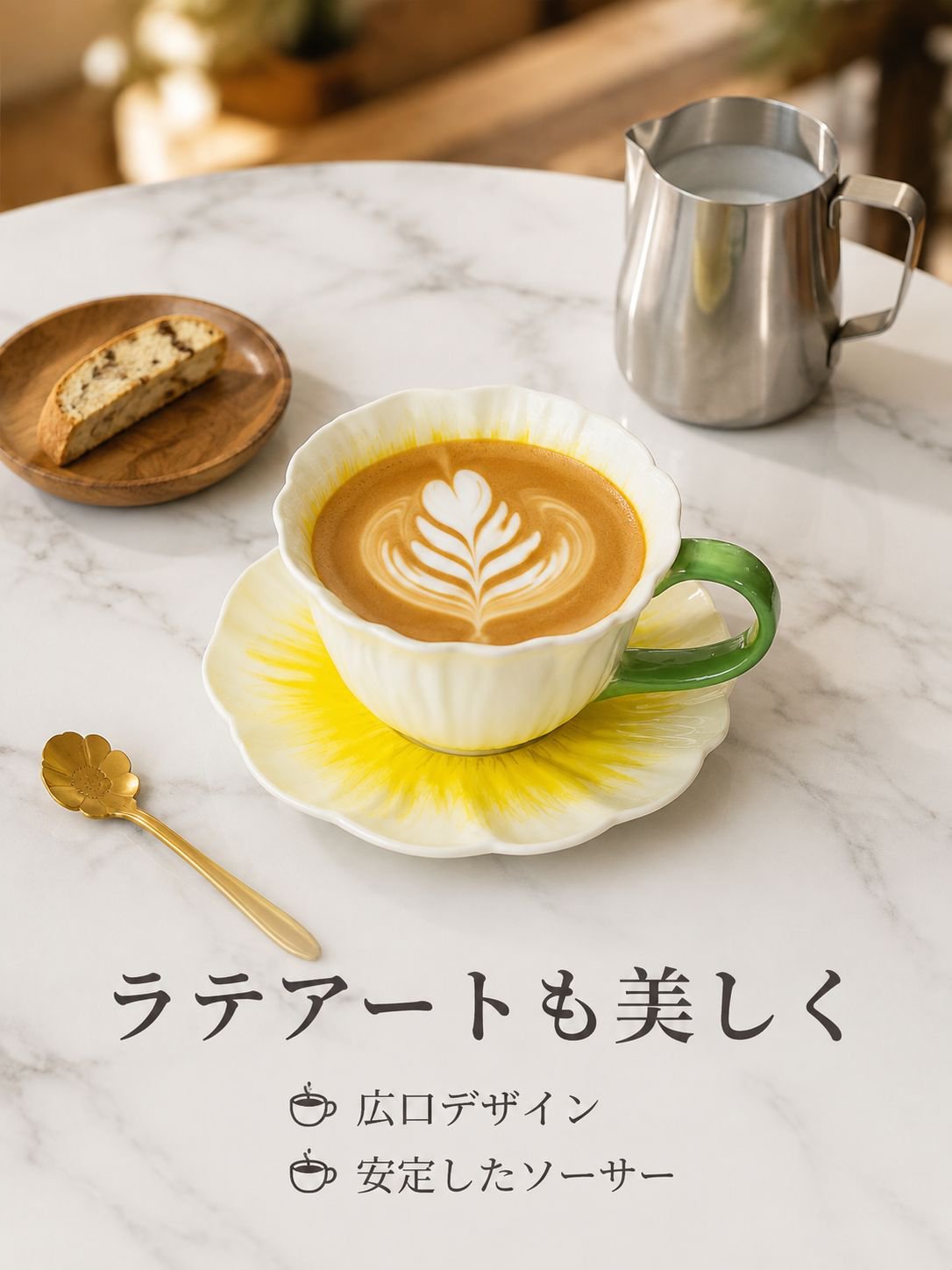 陶器のコーヒーカップ