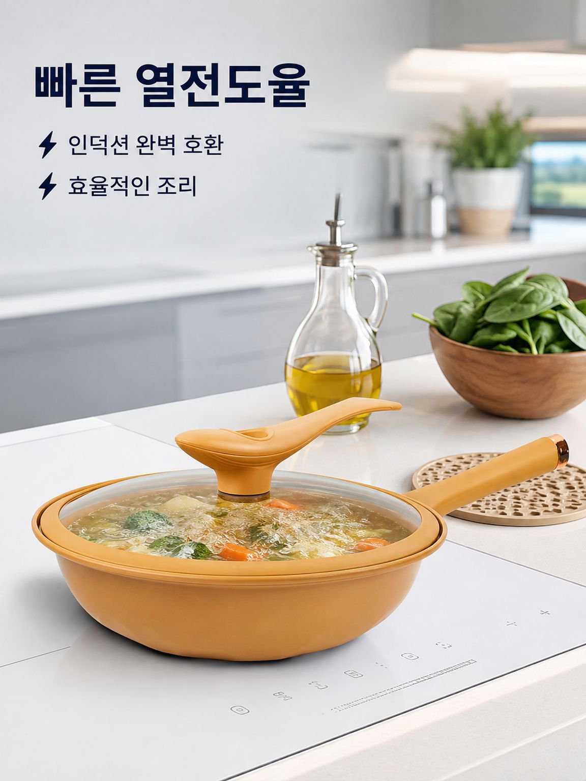마이크로프레셔 노스틱 프라이팬