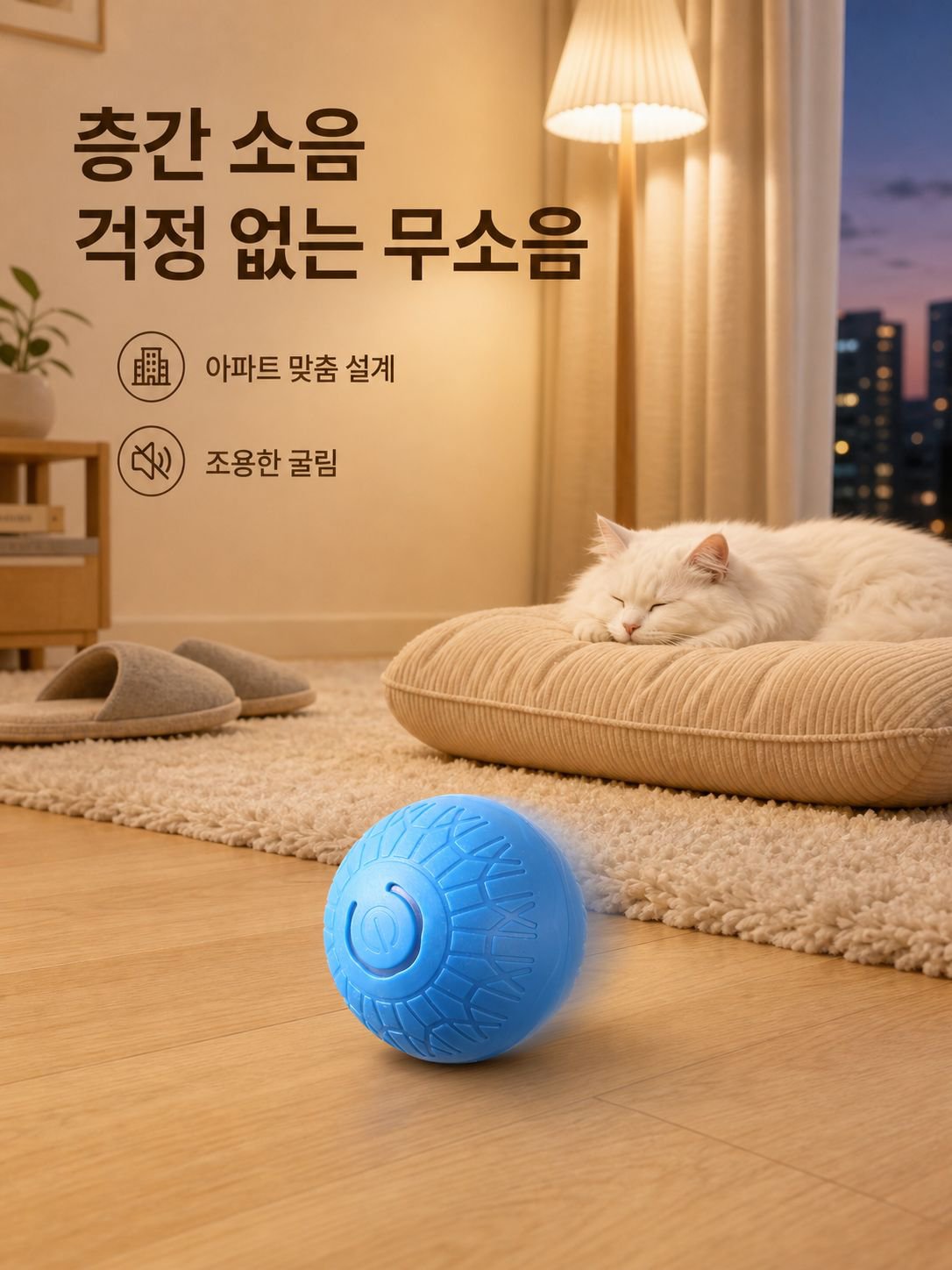 반려동물 스마트 점핑볼 구르는 공 장난감