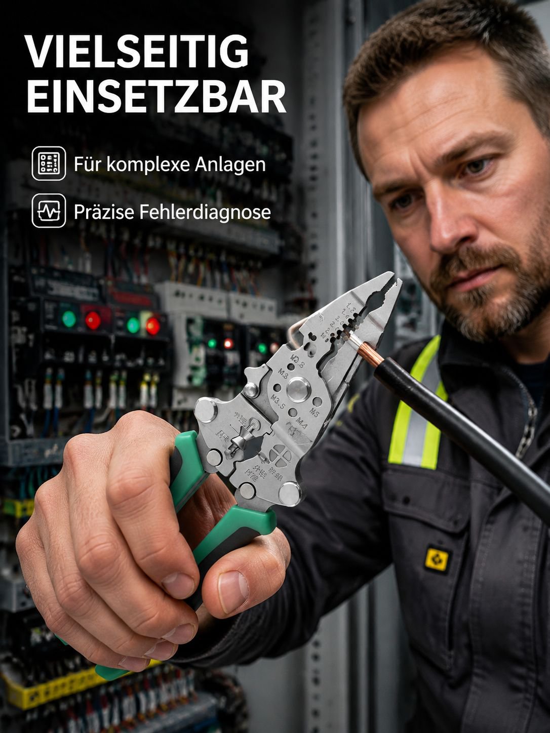 Multifunktions-Schneid- und Spannungsprüfungs-Werkzeugset für Elektriker