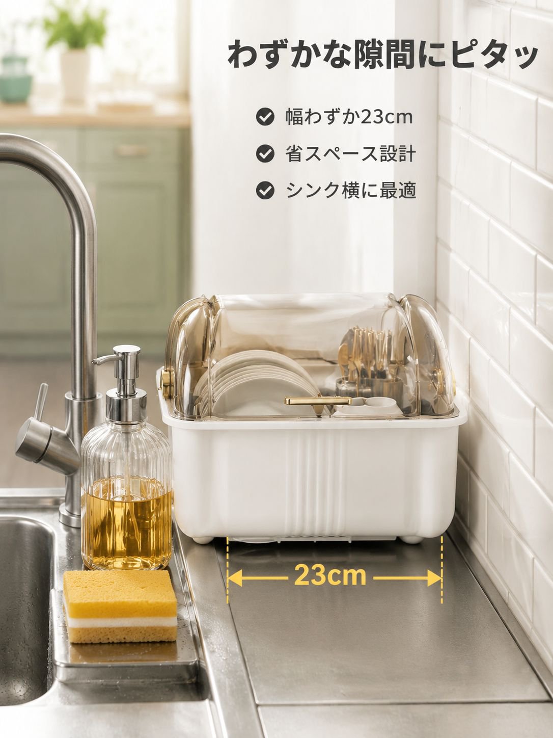 多用途キッチン食器収納ラック