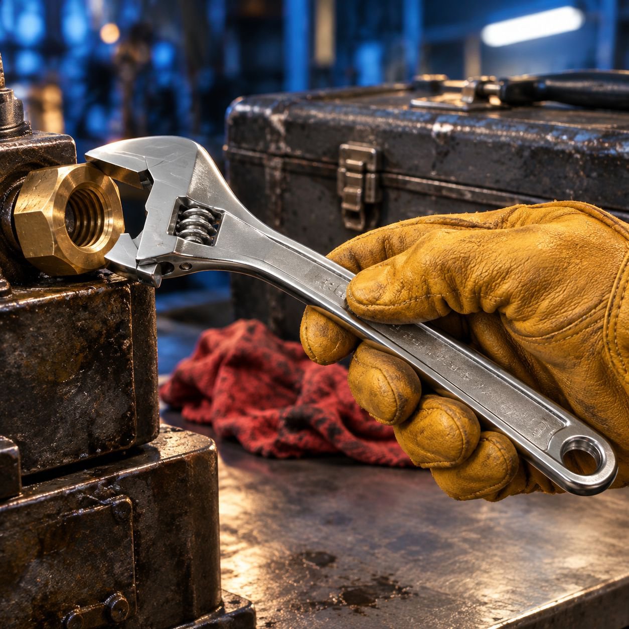 Multi-size Adjustable Chrome Wrench Hardware Tool