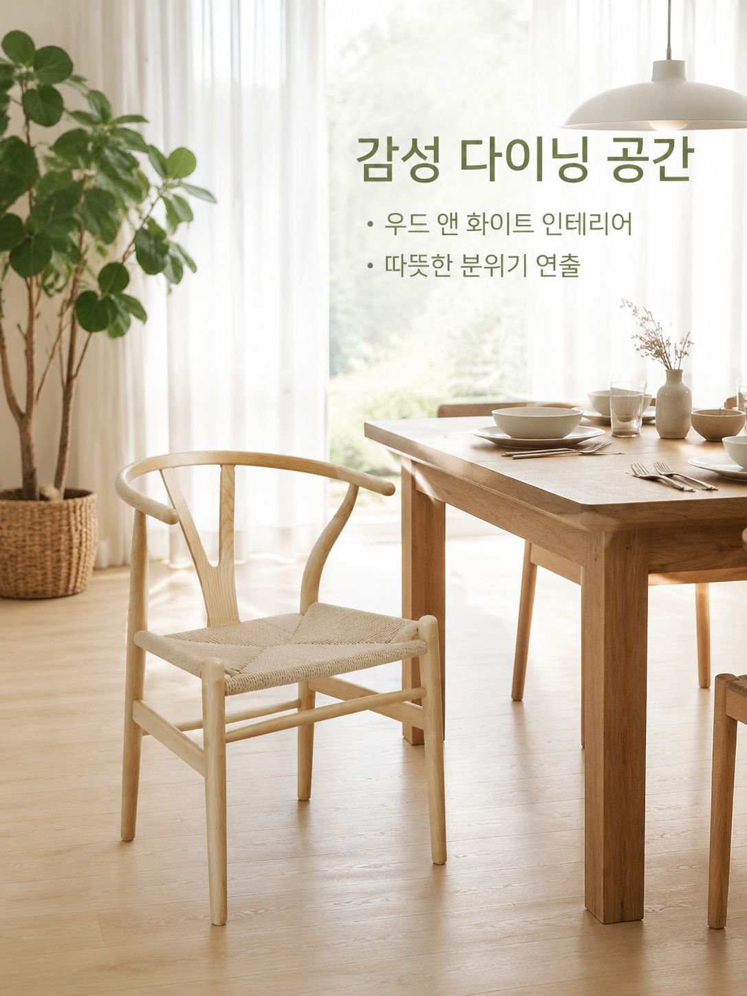 북유럽 심플한 현대 식탁 의자 레저 팔걸이 등받이 가정용 나무 의자