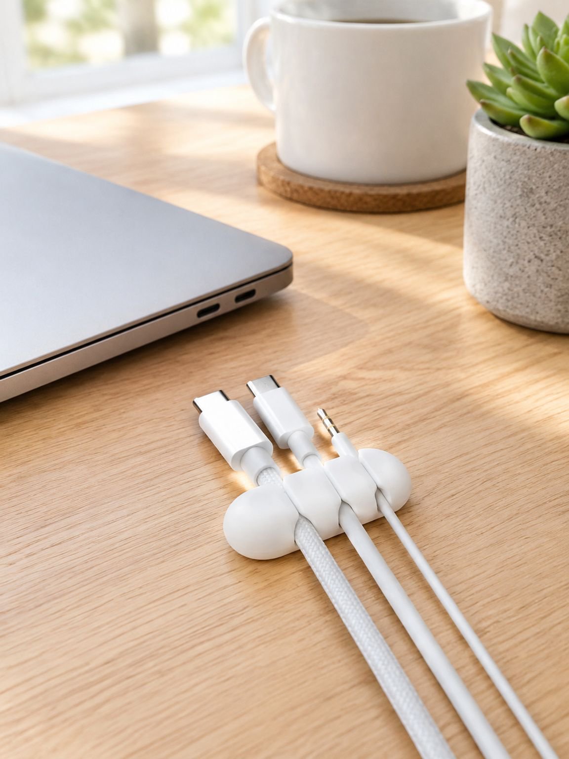 Clips de gestion de câbles pour bureau Range-câbles USB et chargeur