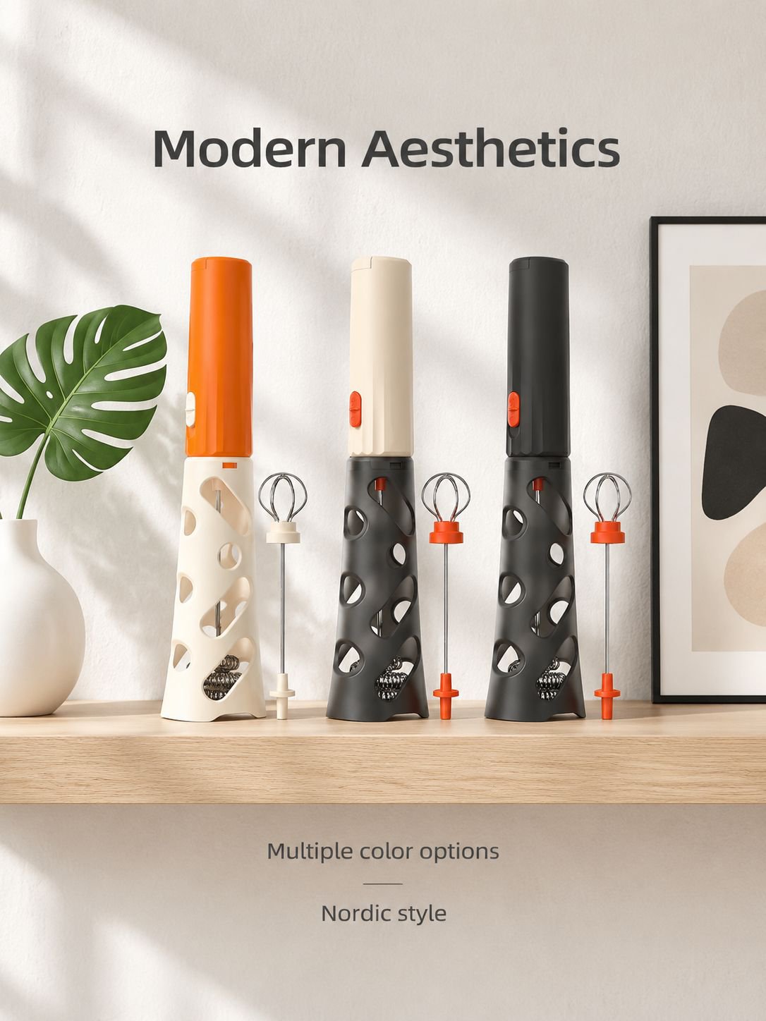 New electric coffee frother/milk frother/stirrer for home use, hands-free milk frother/stirrer.