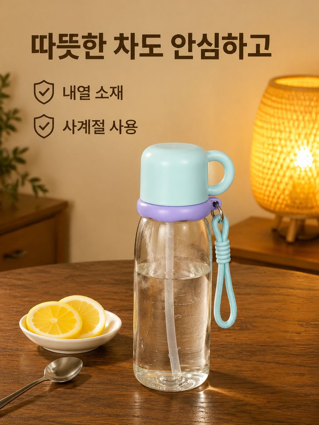 학생 빨대컵 대용량 플라스틱 물컵 여성용 휴대용 내열 스포츠 물통