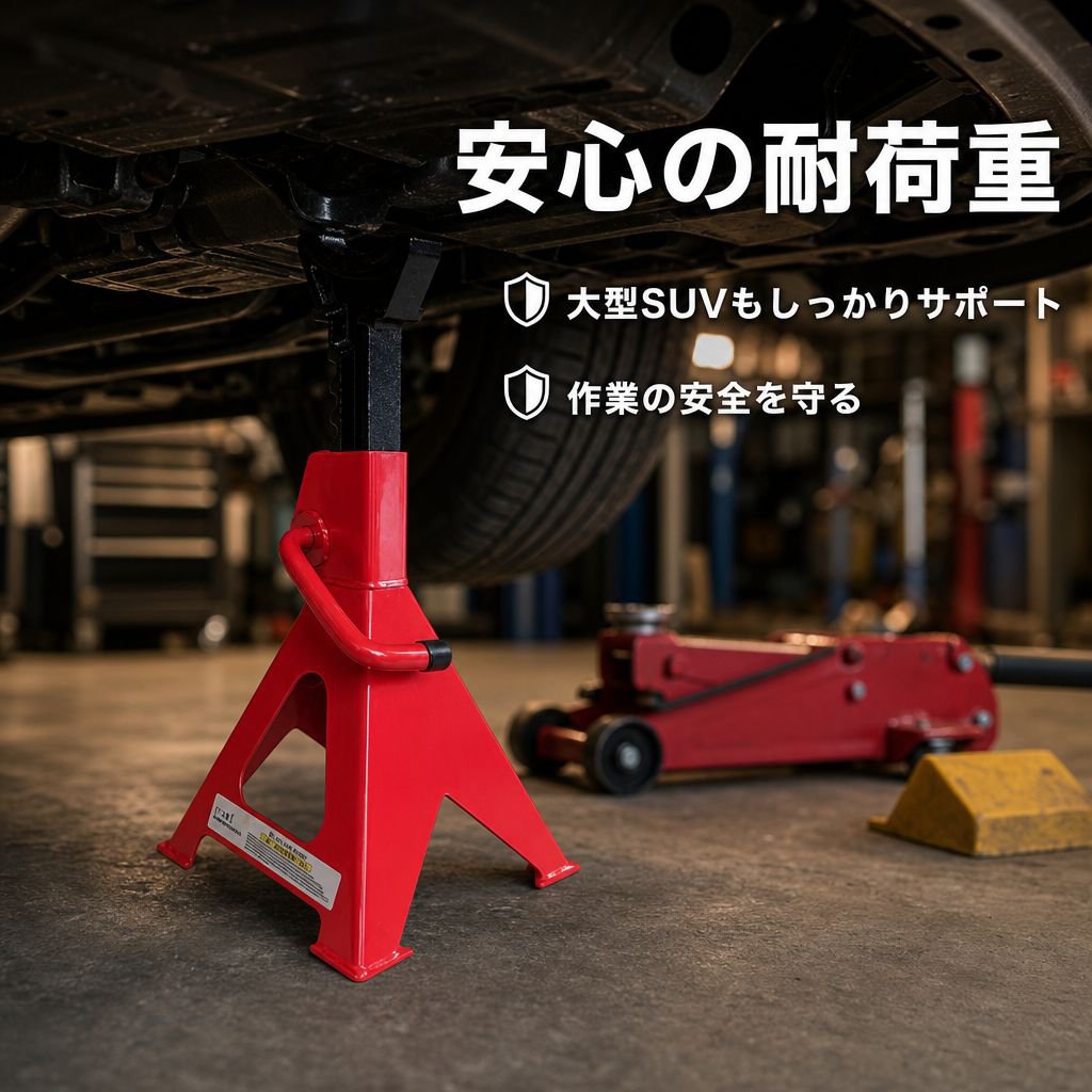 車用ジャッキベース安全スタンド メンテナンス必需品 2〜12トン汎用タイプ