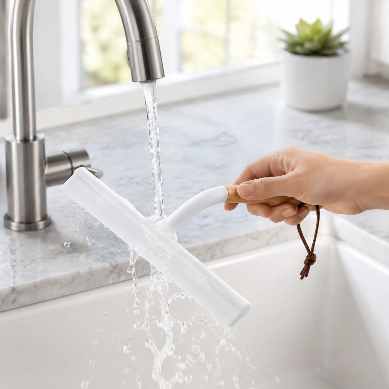 Easy-Grip Squeegee Handle for Comfortable Use