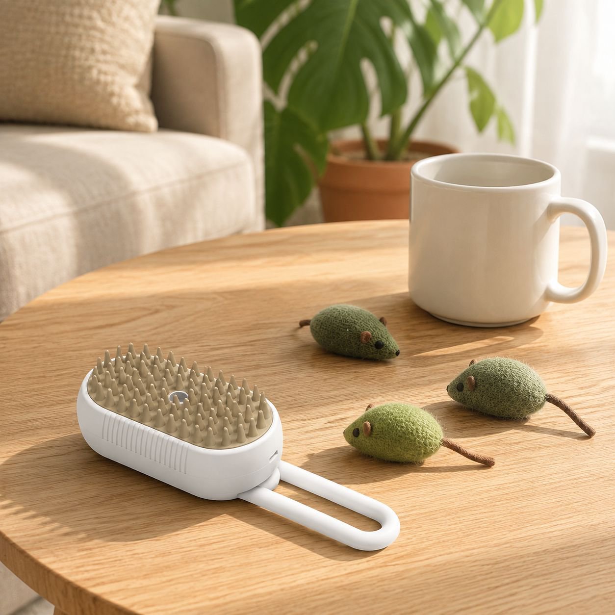 Pet bath massage brush