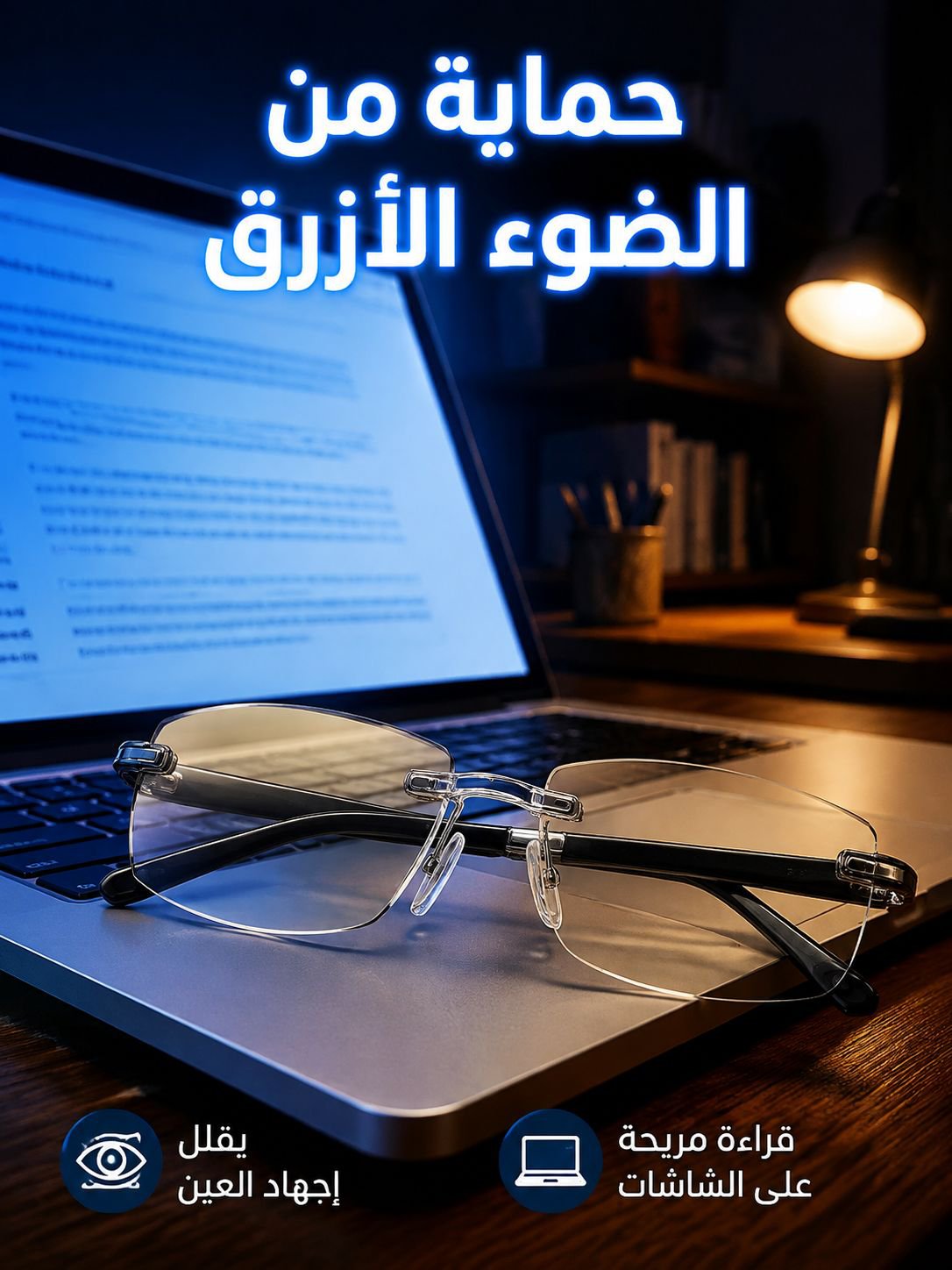 【تكبير ذكي】نظارات طول النظر الشيخوخي المتغير اللون والمضاد للضوء الأزرق