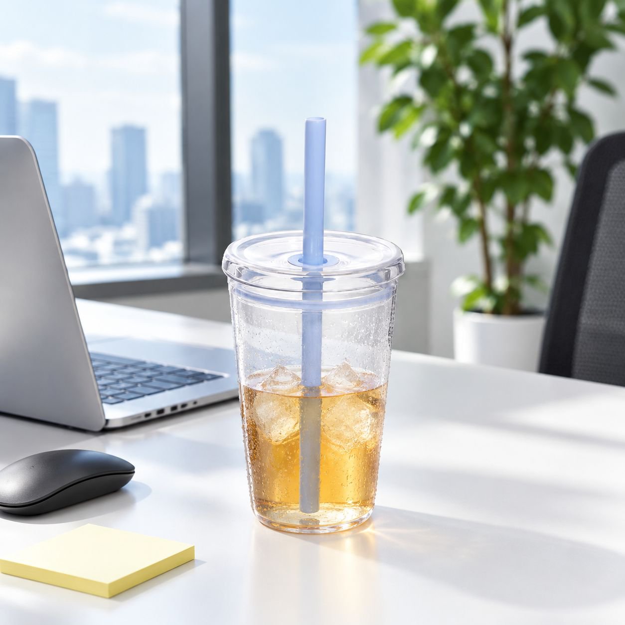 Vaso transparente mostrando caramelos surtidos