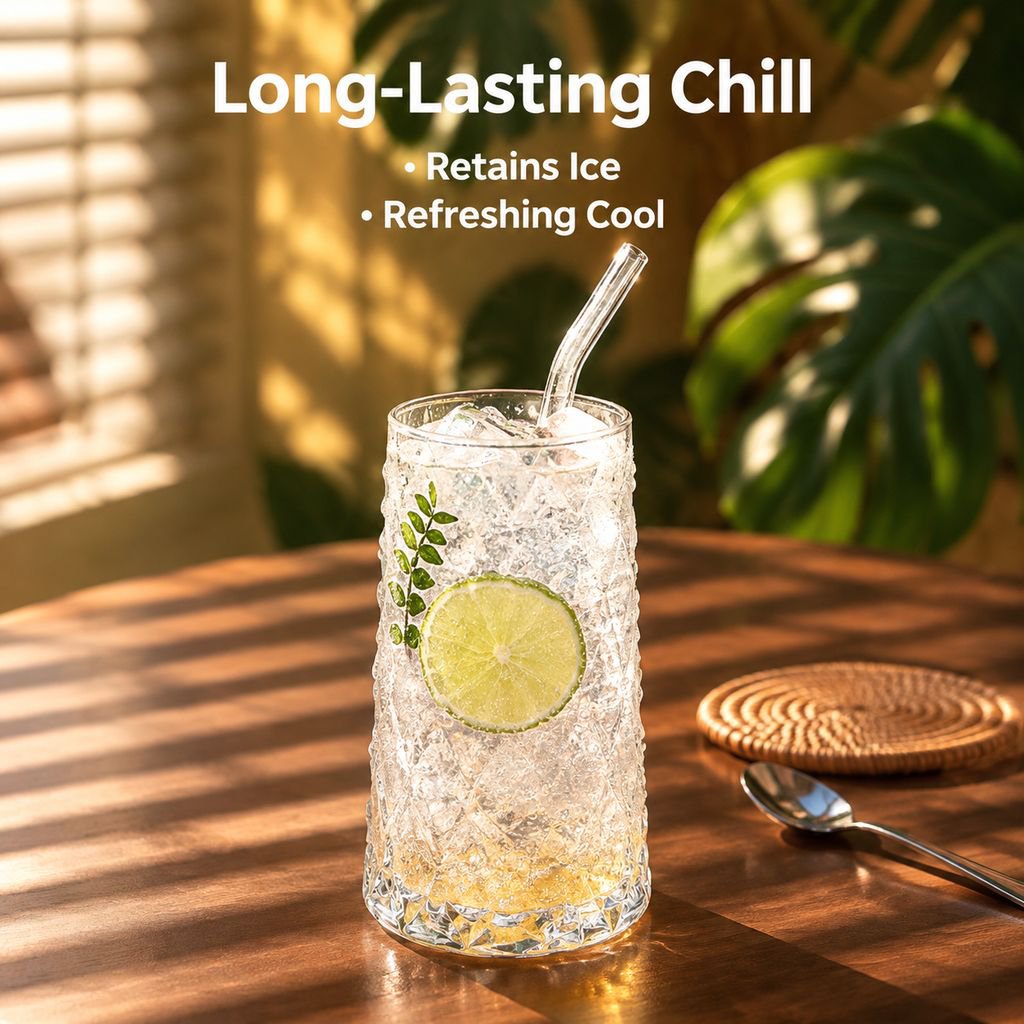 INS Style Fruit Tea Glass Cup