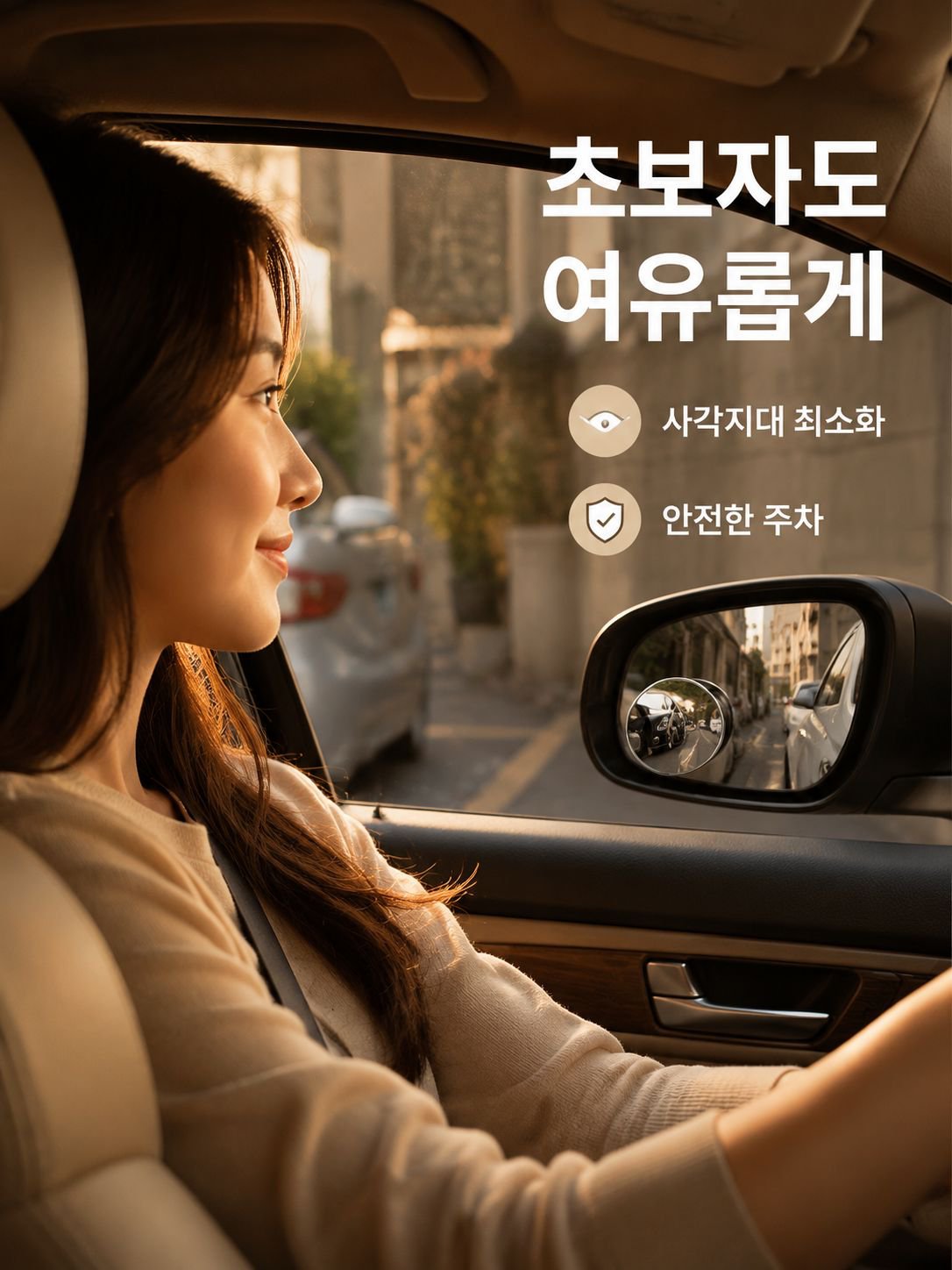 손쉬운 설치 과정이 보여지는 흡착식 미러