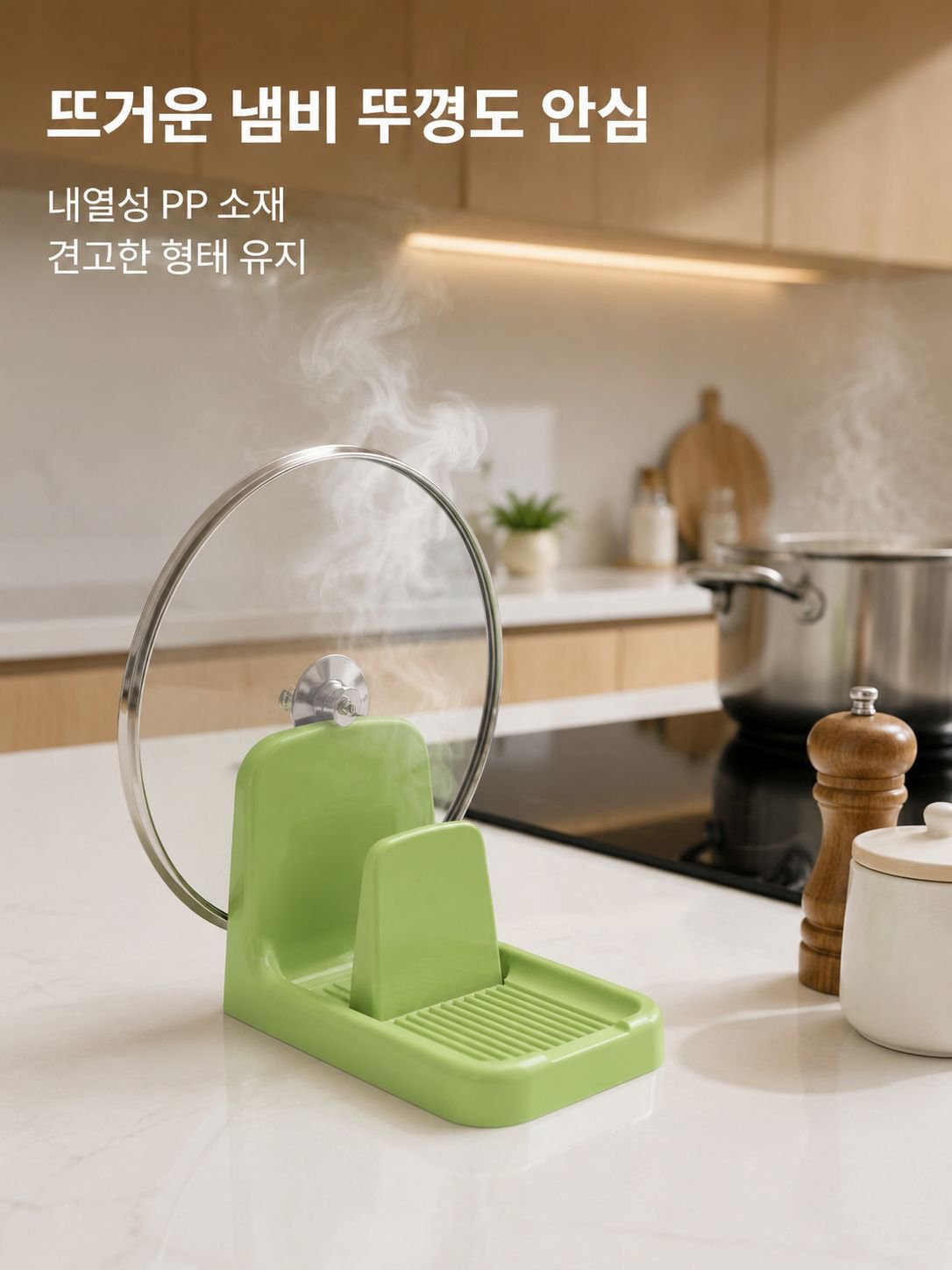 주방용 냄비뚜껑 거치대 정리 선반