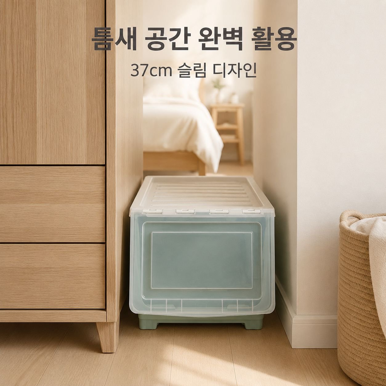 뚜껑이 달린 장난감 플라스틱 정리함