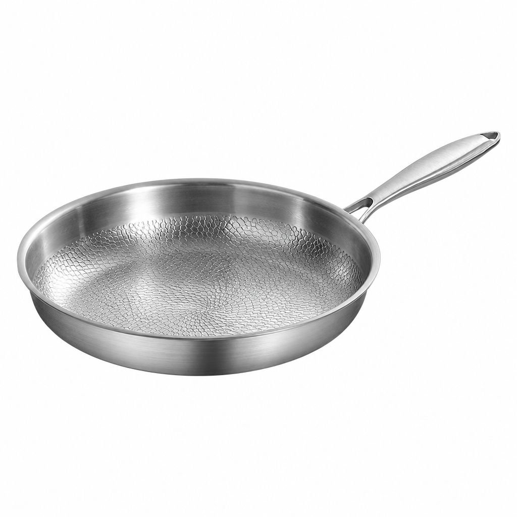 Uncoated non-stick frying pan