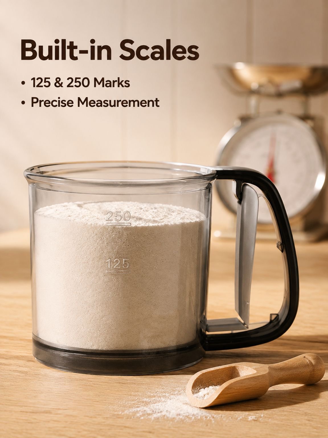 JMY - Semi-automatic Handheld Flour Sieve