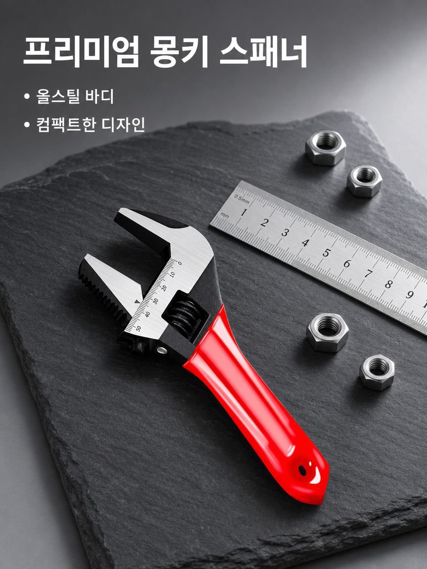 전강 오버사이즈 오픈 숏핸들 렌치