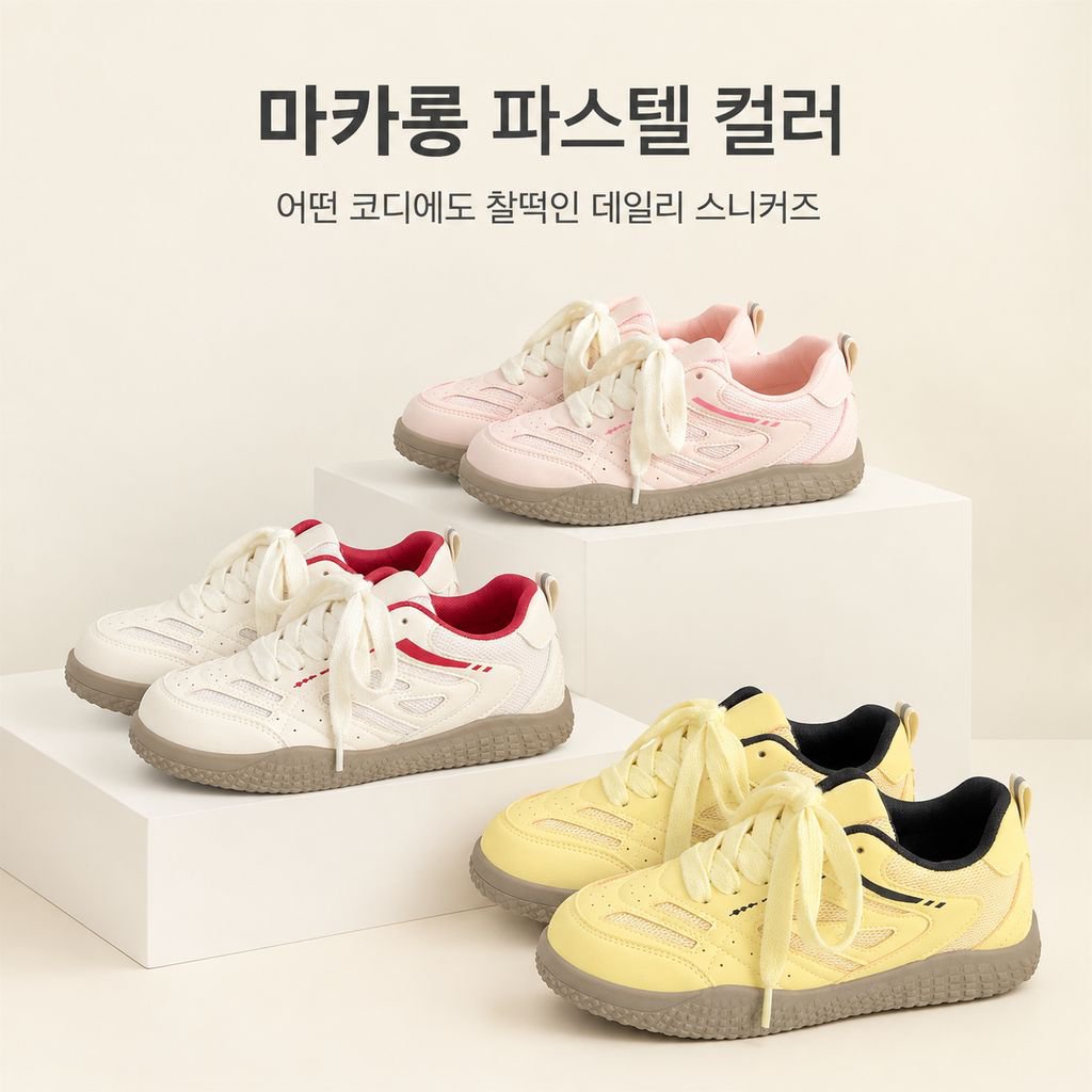 인기 두꺼운 밑창 캐주얼 운동화 학생용 통기성 만능 스니커즈