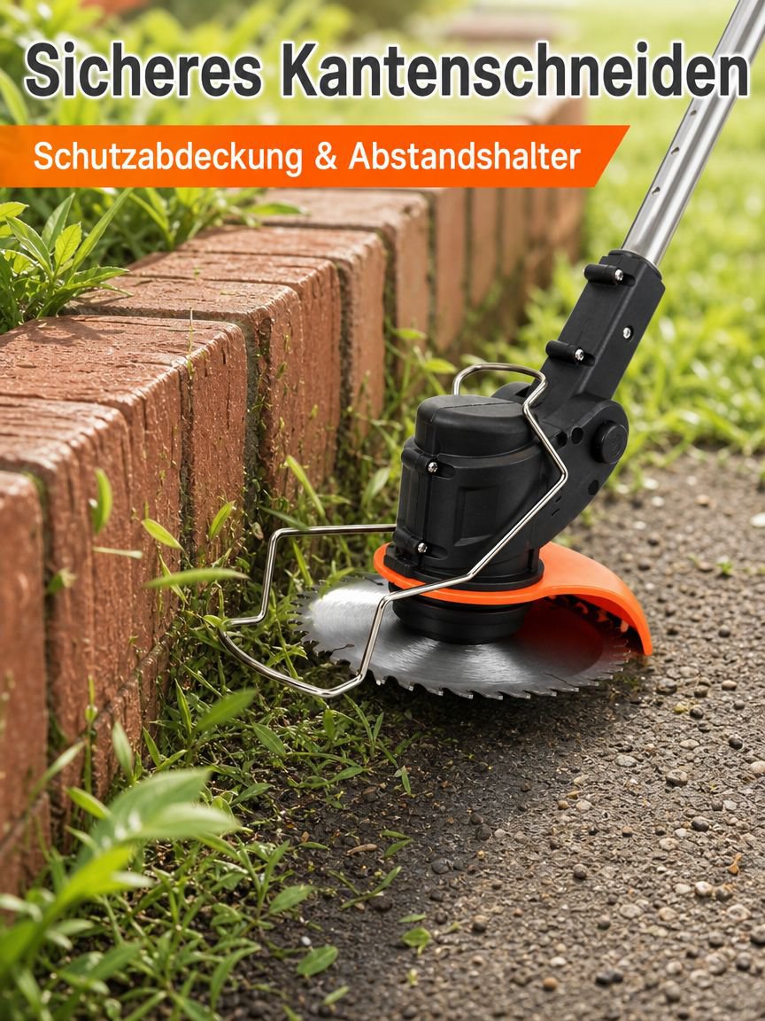 Platzsparende Aufbewahrung des Rasenmähers in der Garage