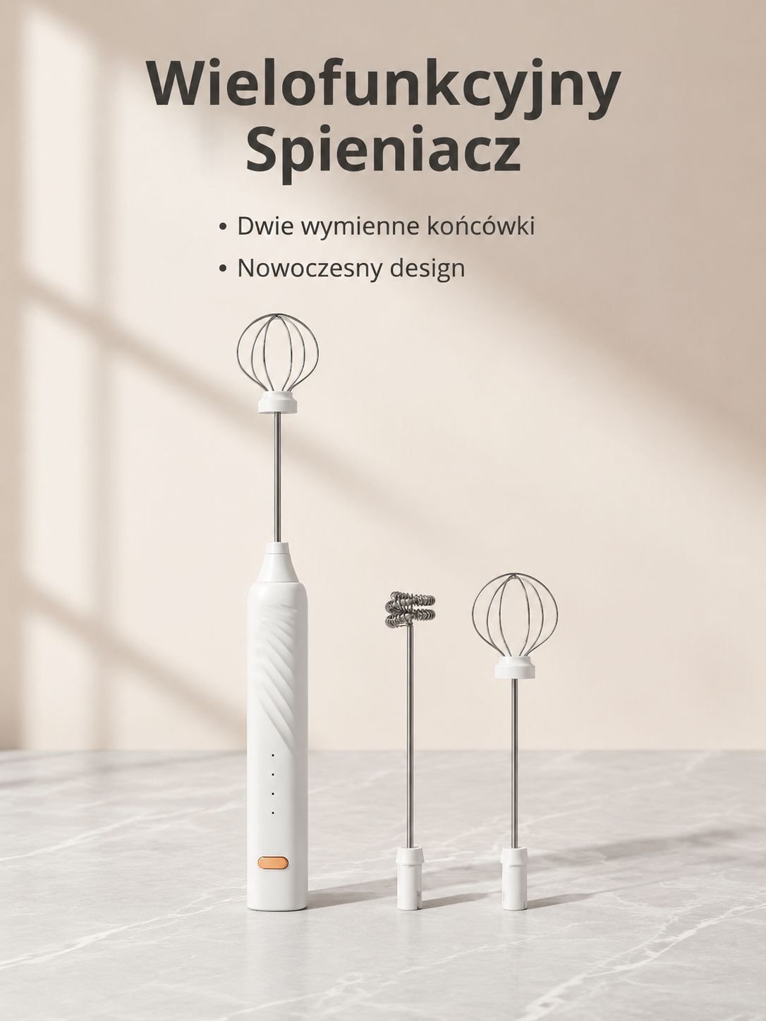 Wielofunkcyjna ubijaczka do jajek i spieniacz do mleka