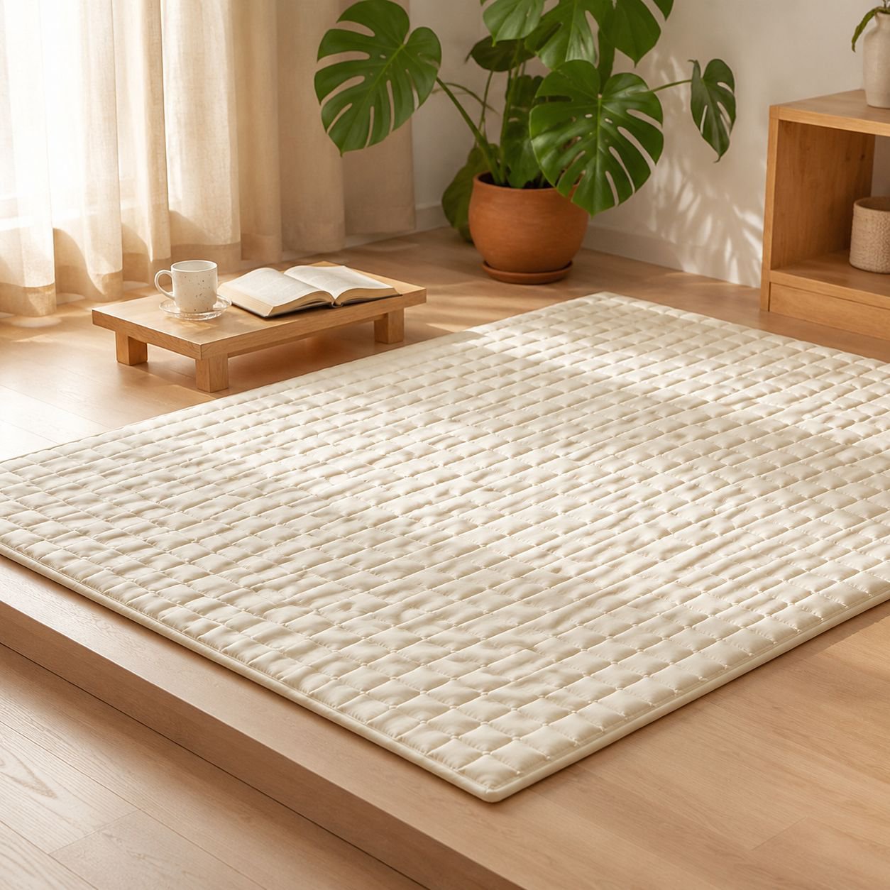 Colchoneta antideslizante para dormitorio estudiantil, lavable a máquina