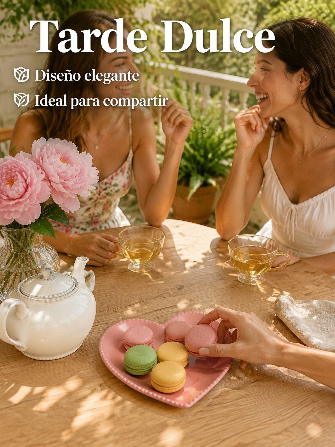 Plato de cerámica con forma de corazón