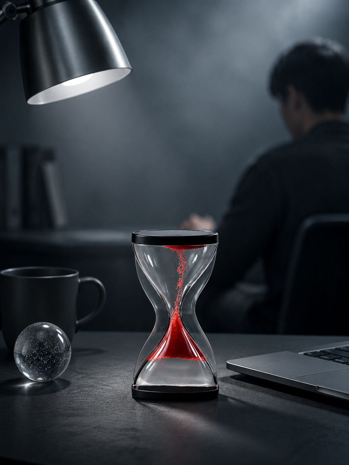 Creative Home Decor Decompression Rising Hourglass Timer, Stress Relief Gadget, Craft Ornament, Home
