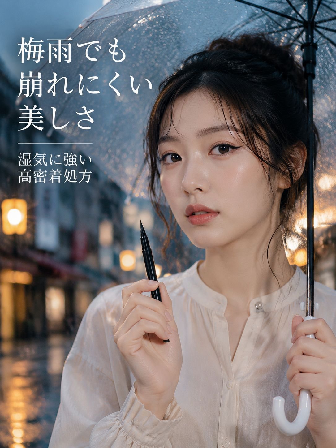 速乾性で忙しい朝にも便利なアイライナー