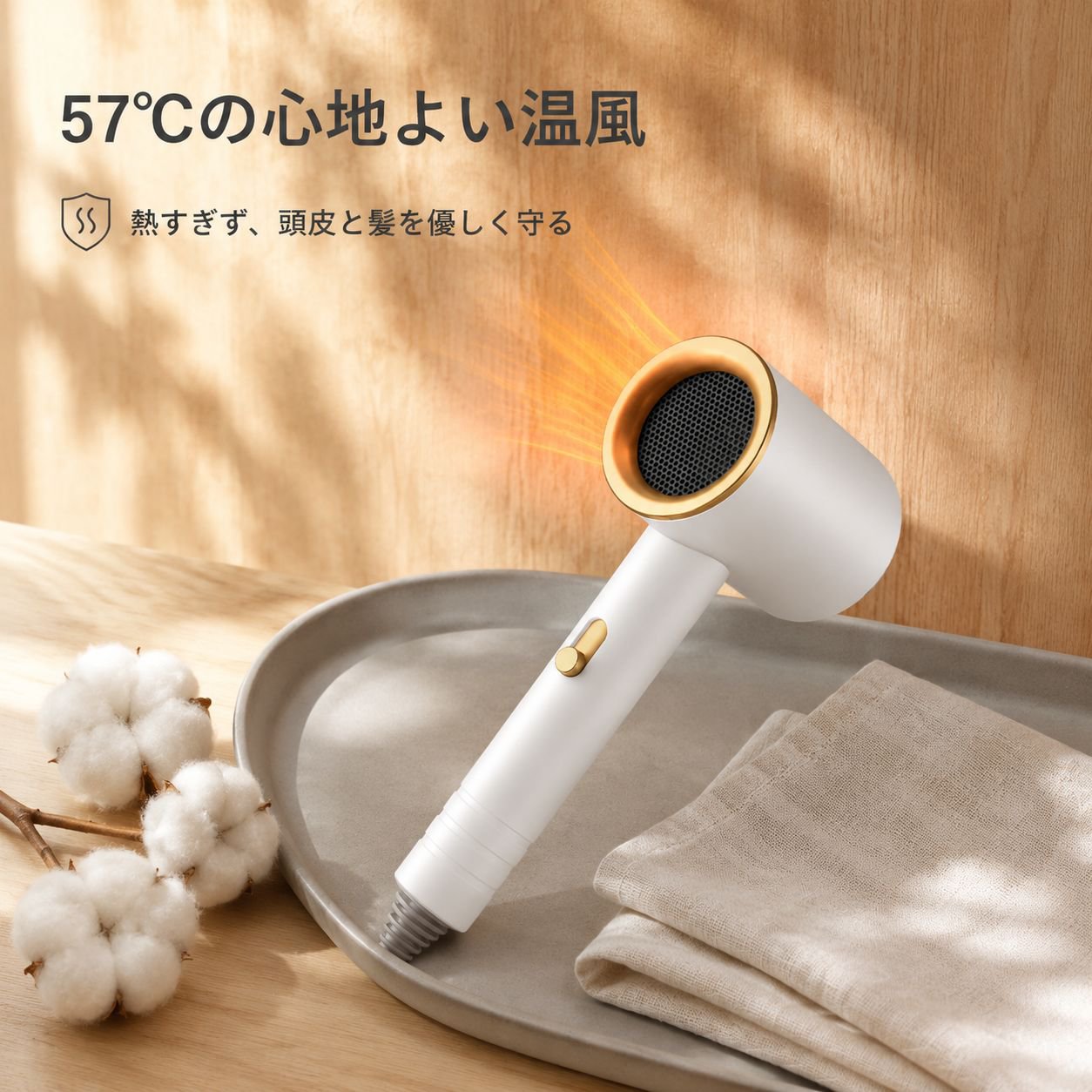 家庭用大風量ブルーライトマイナスイオンドライヤー