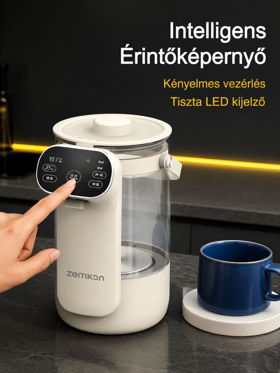 Gyors és energiatakarékos közvetlen ivóvízforraló használat közben