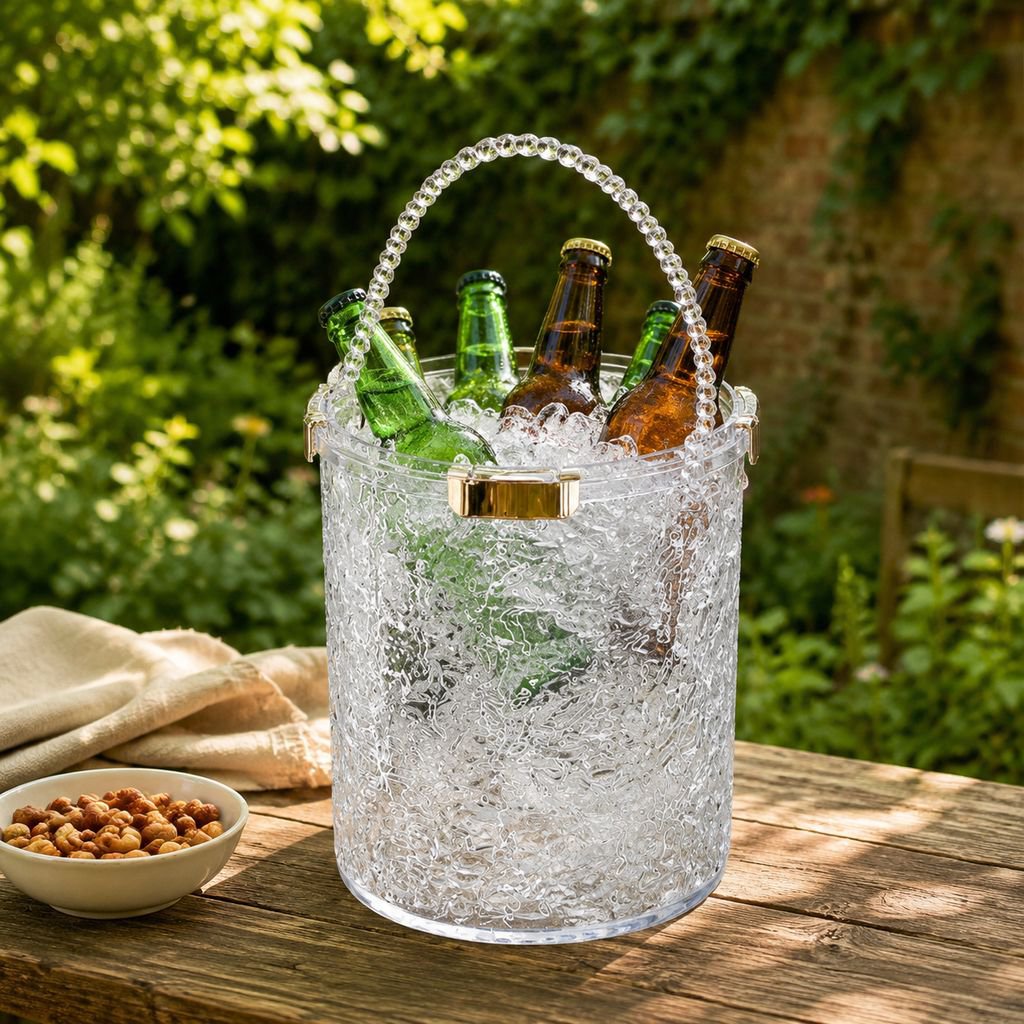 Outdoor Large Capacity Ice Bucket for Drinks, Beer, and Food Storage