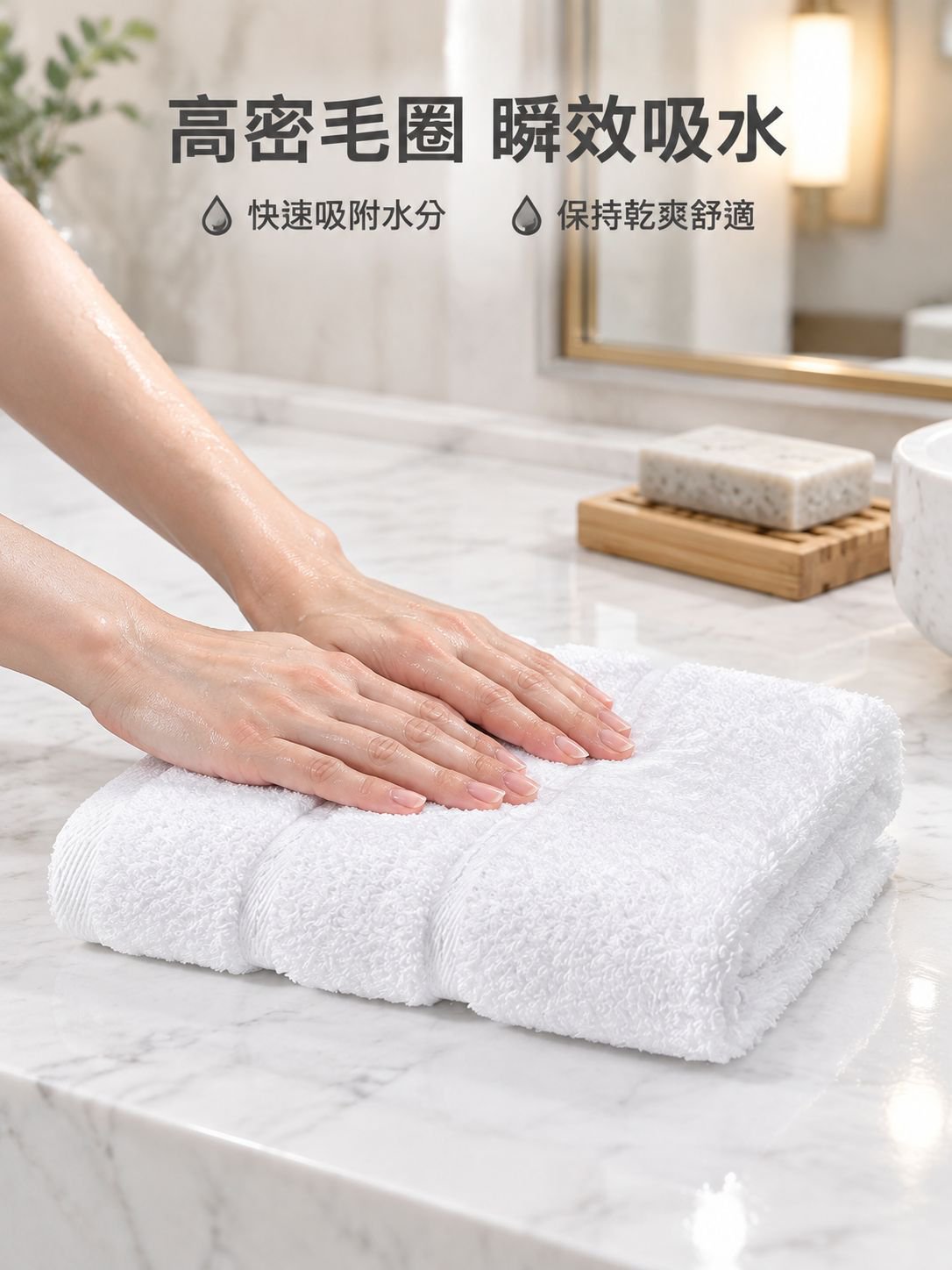 多色純棉方巾