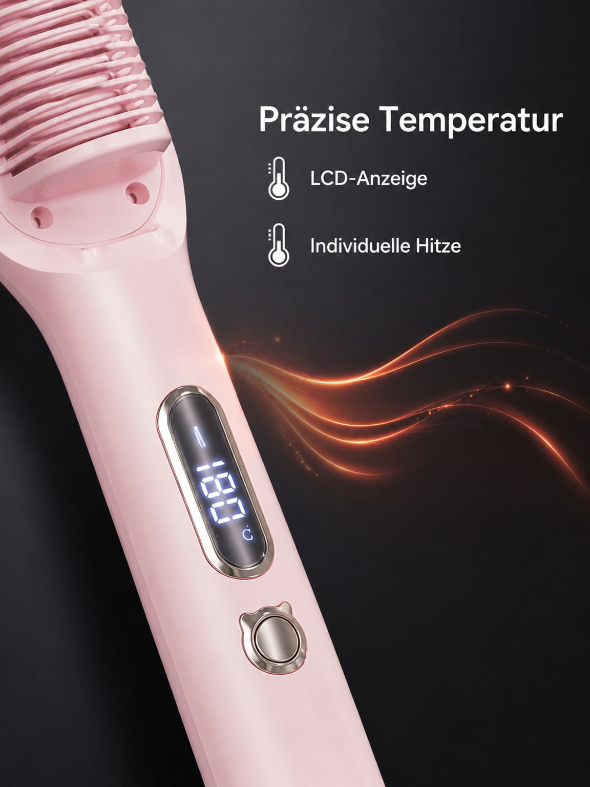 Langlebiges 2-in-1 Haarglätter und Lockenwickler für Anfänger