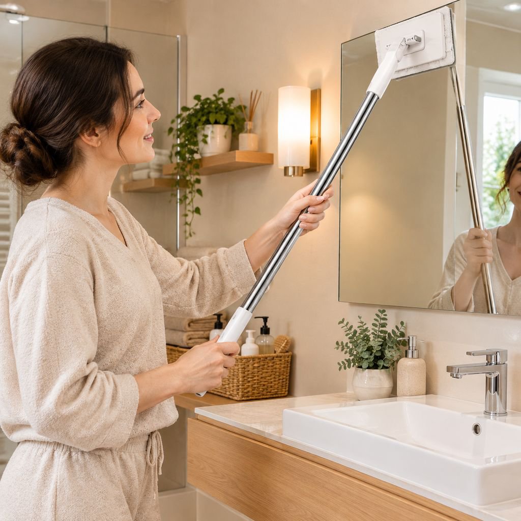 Convenient Automatic Mini Mop with No Washing Needed and Disposable Pads