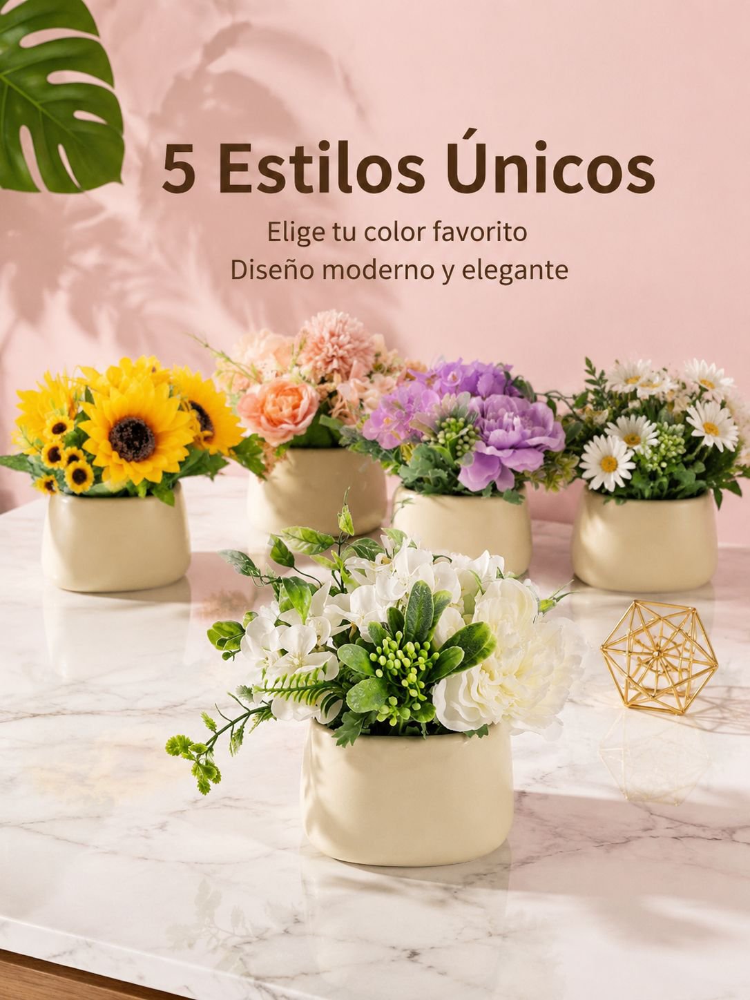Maceta de cerámica para flores artificiales