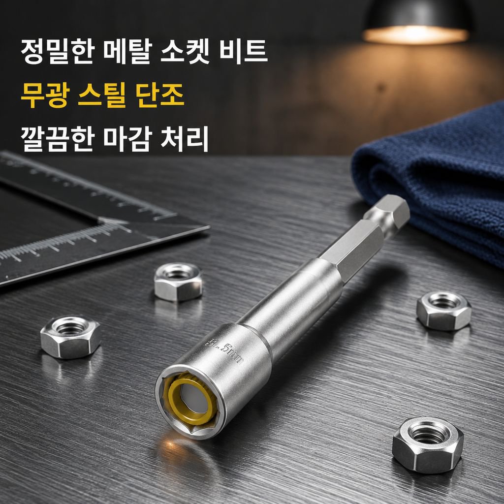 육각 자석 롱 소켓 비트 에어 전동 드라이버 너트 렌치 소켓