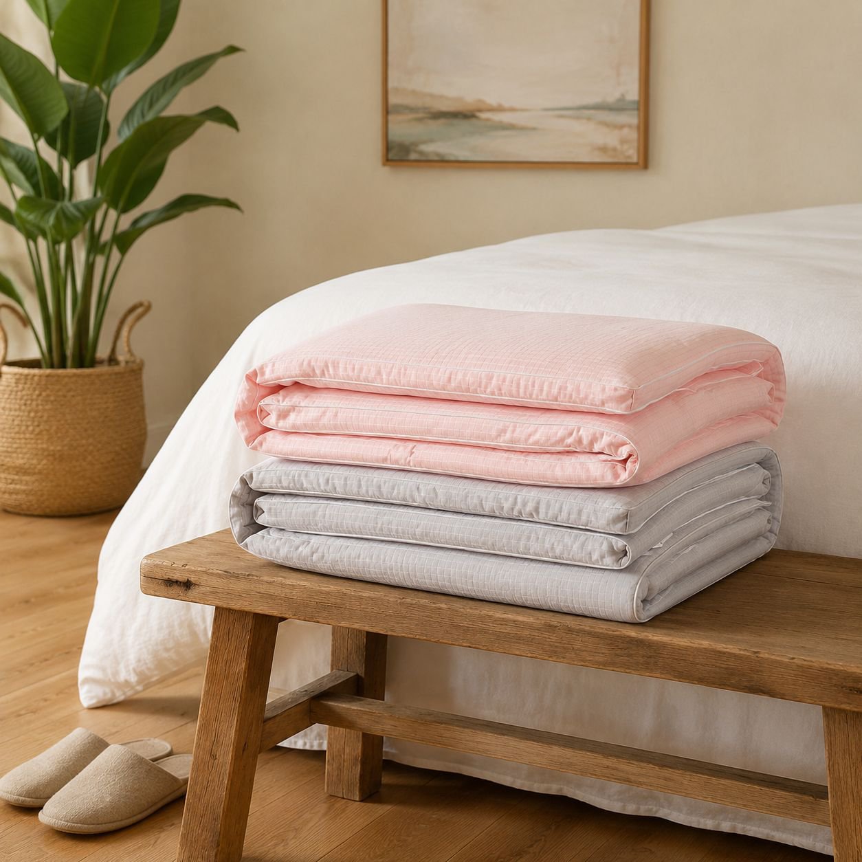 Upgraded Cotton Dobby Soybean Winter Quilt All-season Mother Quilt