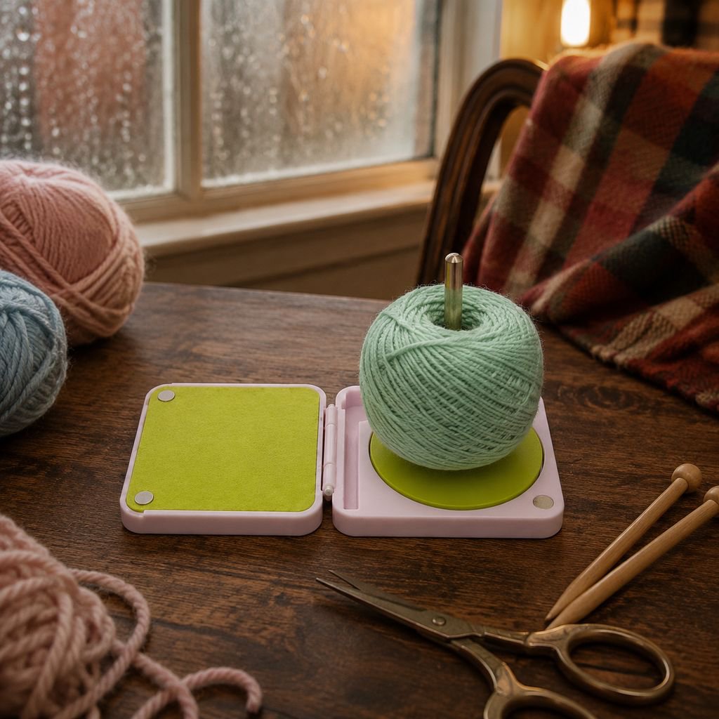 Portable Yarn Holder for Crochet & Knitting Machine Storage Rack