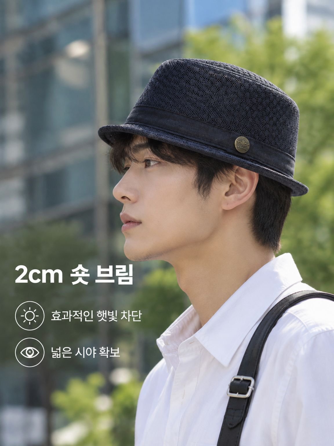 봄/여름용 남성용 영국식 접이식 모자