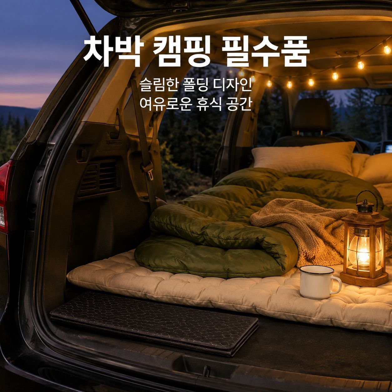 차량용 트렁크 다이아몬드형 접이식 수납함