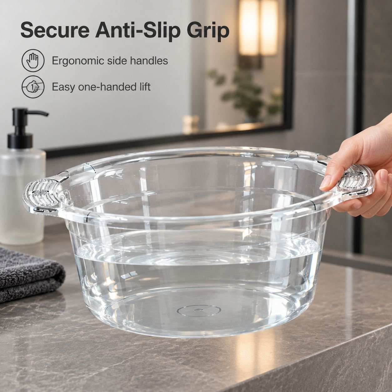 Transparent Utility Wash Basin