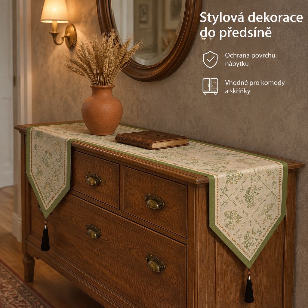 Francouzský běhoun ve vintage stylu