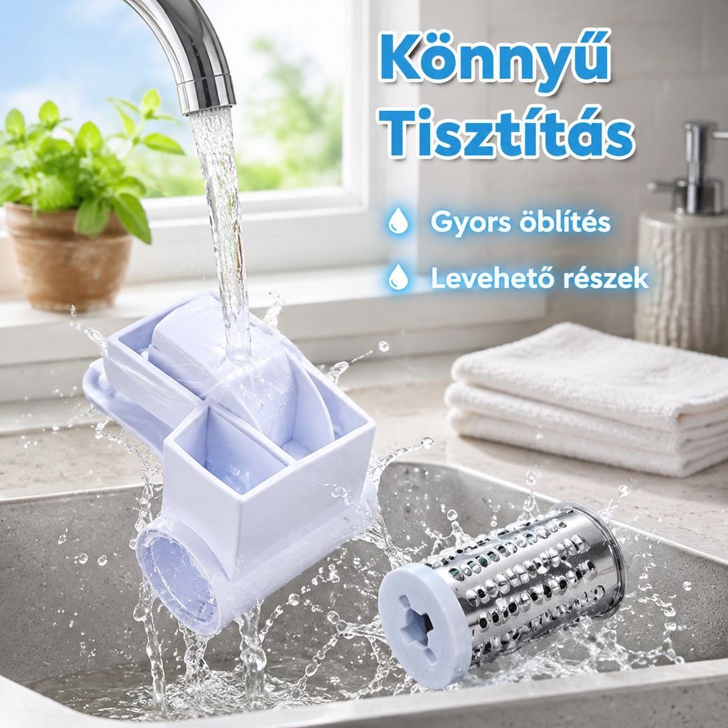Kézi tekerős sajtreszelő